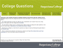 Tablet Screenshot of collegequestions.org